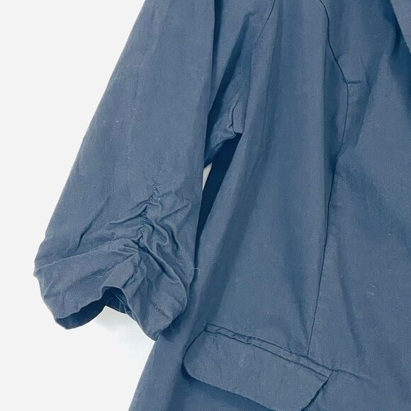 Torrid Black Ruched Half Sleeve Stretch Ponte Blazer Jacket Women's 3 3X - Picture 3 of 9